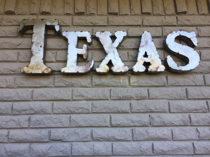 TEXAS RUSTIC RECYCLED METAL WALL DECOR
