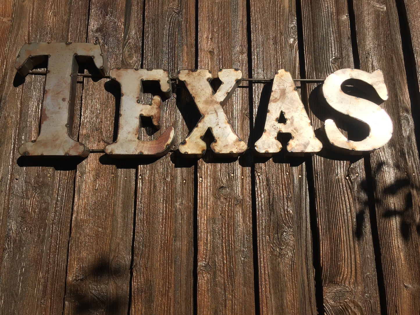 TEXAS RUSTIC RECYCLED METAL WALL DECOR